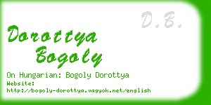 dorottya bogoly business card